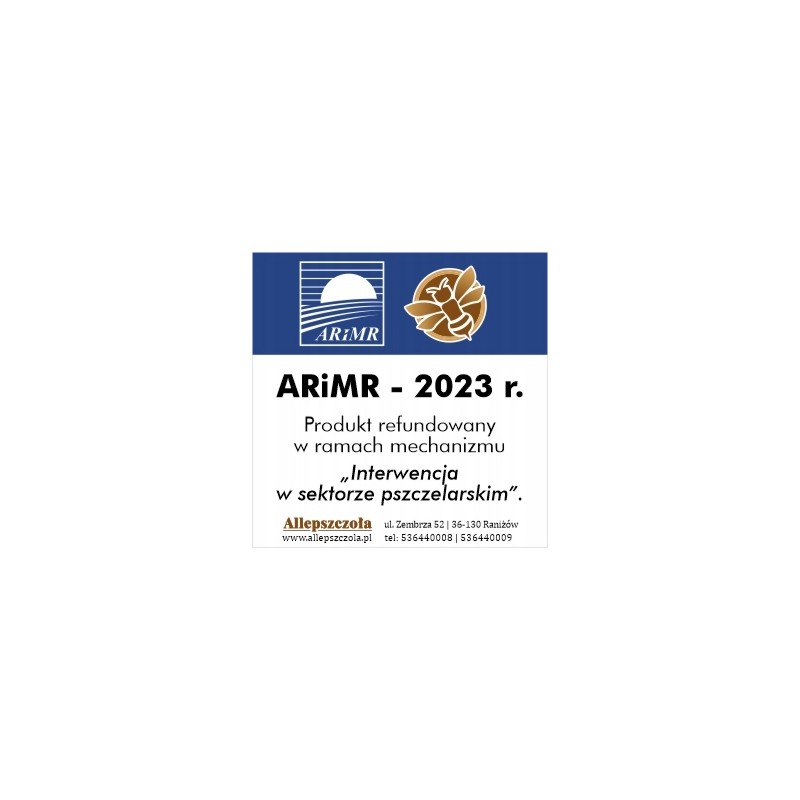 We offer a sticker for equipment reimbursed under the arimr subsidy