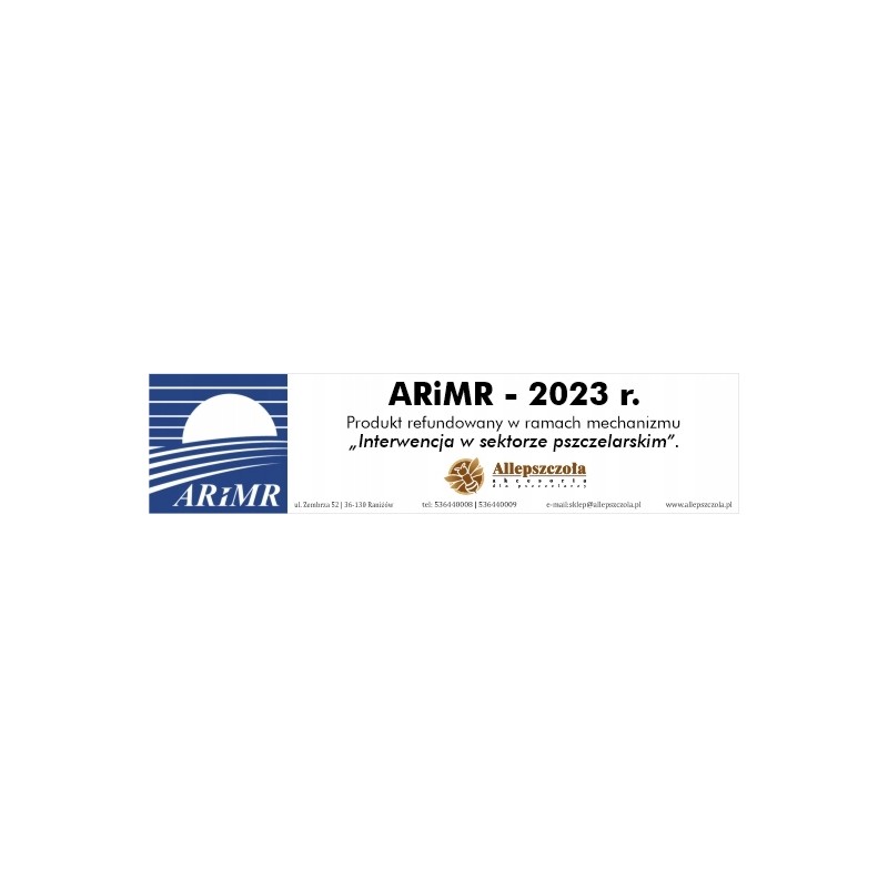 We offer a sticker for equipment reimbursed under the arimr subsidy
