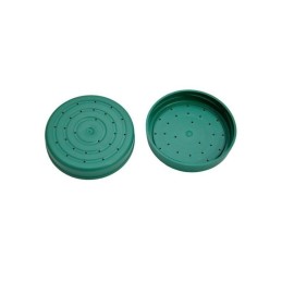 Plastic cap with holes