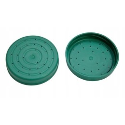 Plastic cap with feeding holes