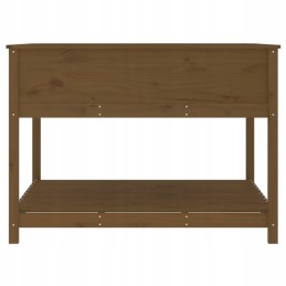 Vidaxl Planter with Shelf Honey Brown 111 5x111 5x81 cm Pinewood