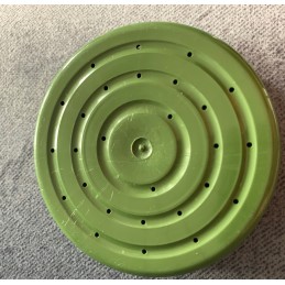 Plastic cap with holes