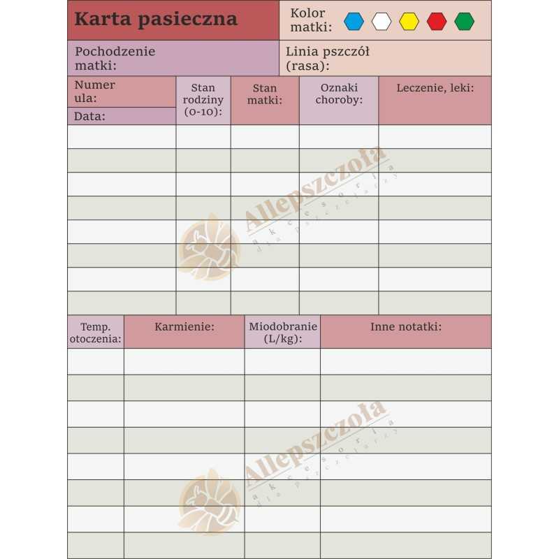 Siūlome bitininkystės kortelę - 1 vnt. - labai geras gaminys įrašymo darbams prie šeimos - atsparus oro sąlygoms, ilgaamžis, pla