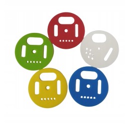 Plastikinis ratas, gatvės ratai ø 50 mm, raudoni