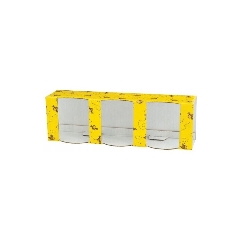 We offer a decorative honey box for 3 jars of 35 ml, great for a gift - a very good Polish product