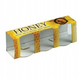 We offer a decorative honey box for 3 jars of 35 ml, great for a gift - a very good Polish product