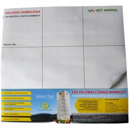 Apatinis įdėklas aviliui, skirtas kovoti su varozės išskyrimu, 30cmx28cm