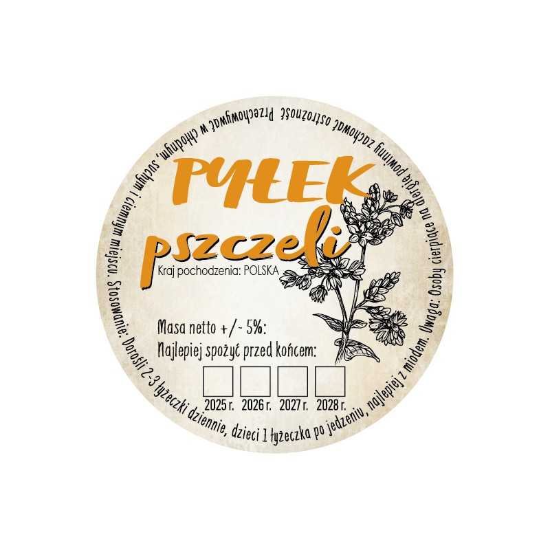 5 vnt. fi 66 bičių žiedadulkių lipdukai__folija