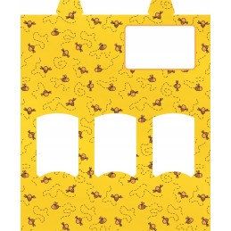 Dėžutė 3 50g (35ml) stiklainiams su mini etiketėmis - p3g