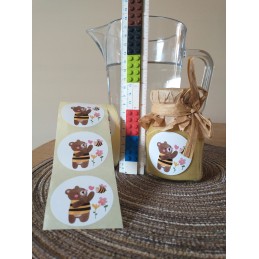 6 vnt meškiuko lavinamieji lipdukai, meškiuko dienos spauda