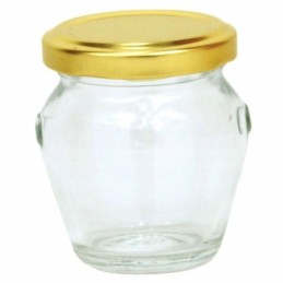 Siūlome 106 ml dekoratyvinį indelį - su metaliniu dangteliu - labai geras indelis dovanai!