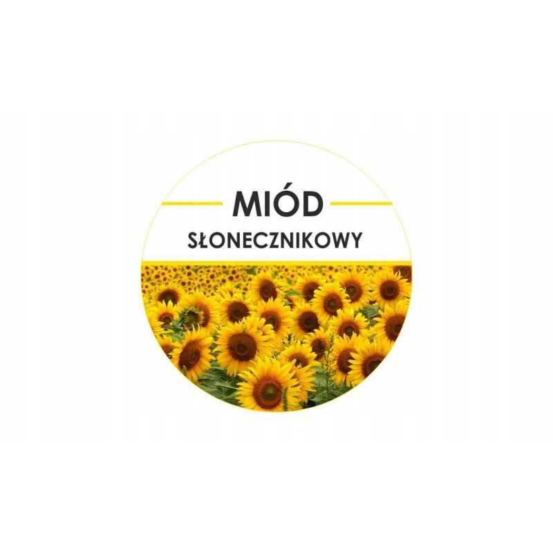 Apvalios etiketės dangčiams – medus