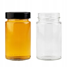 Stiklinis indas avižiniams dribsniams, konservams, medui, 245 ml