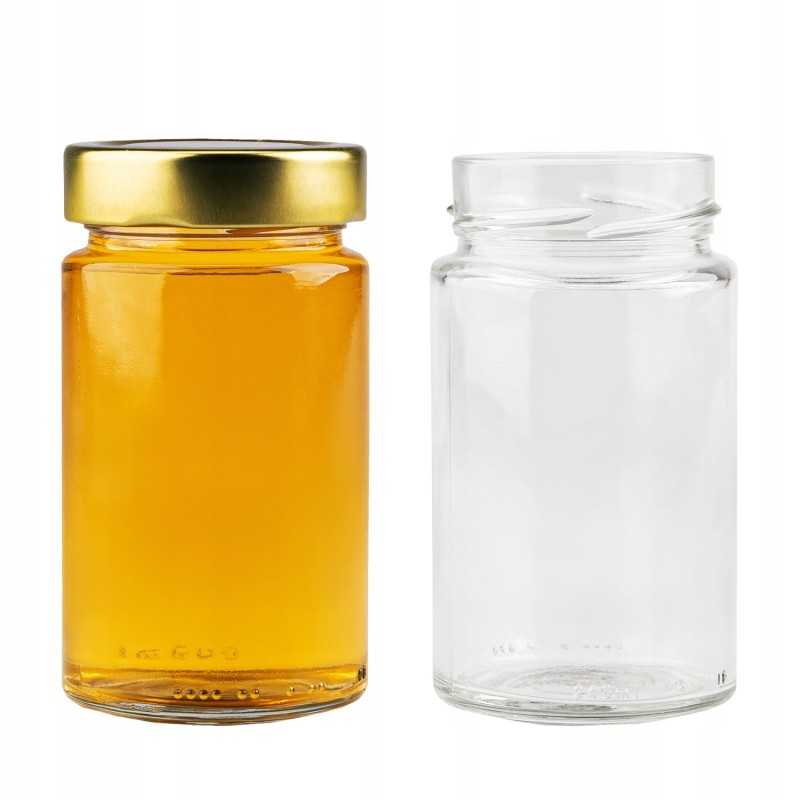 Stiklinis 245 ml indas konservams, medui, uogienei, agurkams