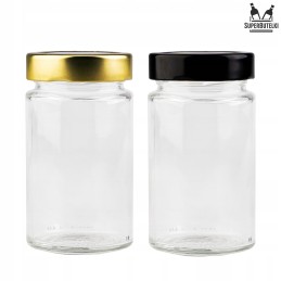 Stiklinis 245 ml indas konservams, medui, uogienei, agurkams