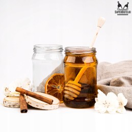 320 ml stiklainis su metaliniu dangteliu