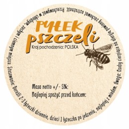 10 vienetų fi 66 lipdukų, lipnios popierinės etiketės__bičių žiedadulkės