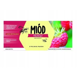 Lipni etiketė aviečių medui