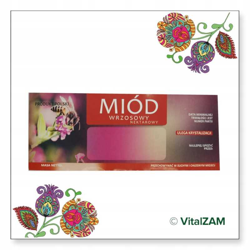 Lipni etiketė viržių medui