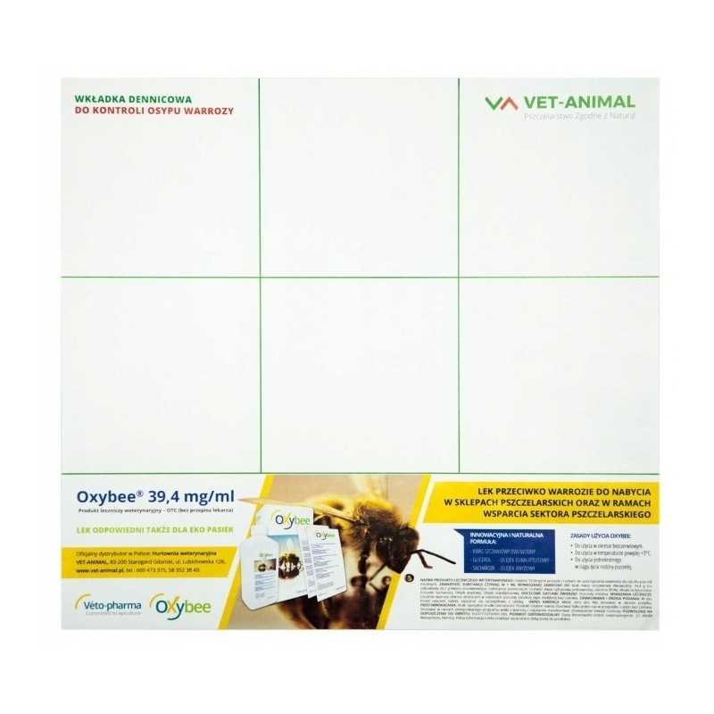 Apatinis įdėklas, skirtas kovoti su varozės kritimu