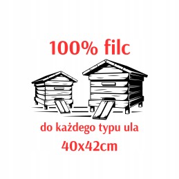 Viršutinė avilio izoliacija, veltinio kilimėlis 40x42 cm, 3-5 mm, izoliacija aviliui