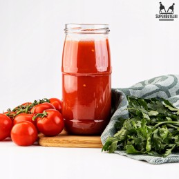 470 ml stiklainis su metaliniu dangteliu