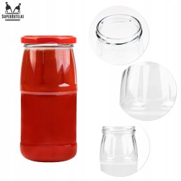 470 ml stiklainis su metaliniu dangteliu