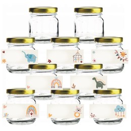 16 vienetų 30x23 mm lipni banderolė dovana - gimtadienio vaikų krikštas