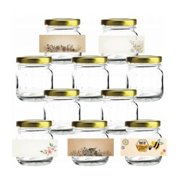 16 lipdukų 40ml stiklainiams, 60x23 spauda