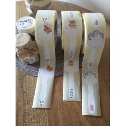 Banderola medaus etiketės - 10 vnt 55x149mm -