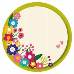 8 vnt didelių gėlių lipdukai