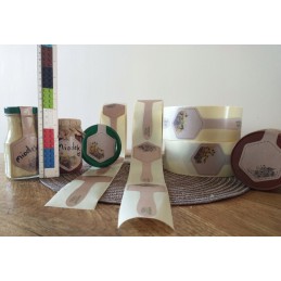 Banderola medaus etiketės - 10 vnt 55x149mm -