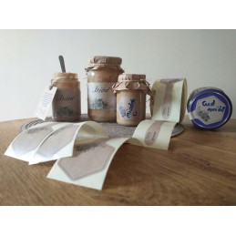 Banderola medaus etiketės - 10 vnt 55x149mm -