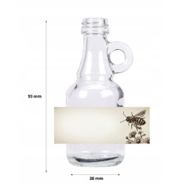 16 vnt lipdukų stiklainiams 40ml 60x23, etiketės su spauda