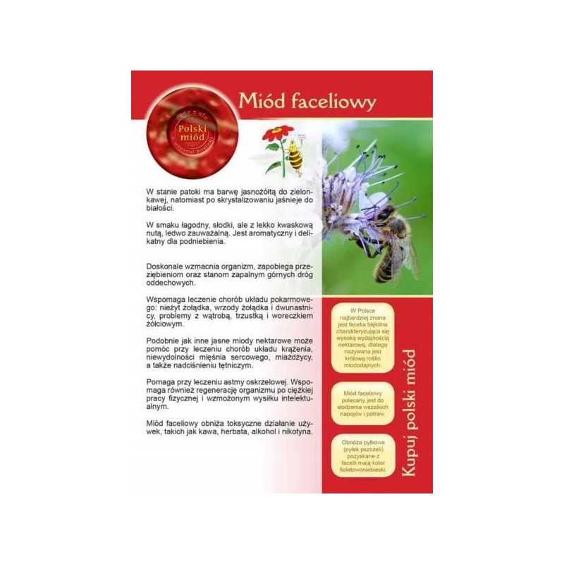 Siūlome informacinę brošiūrą – naujiena – facelijų medus!