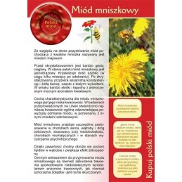 Siūlome informacinę brošiūrą - naujiena - kiaulpienių medus!