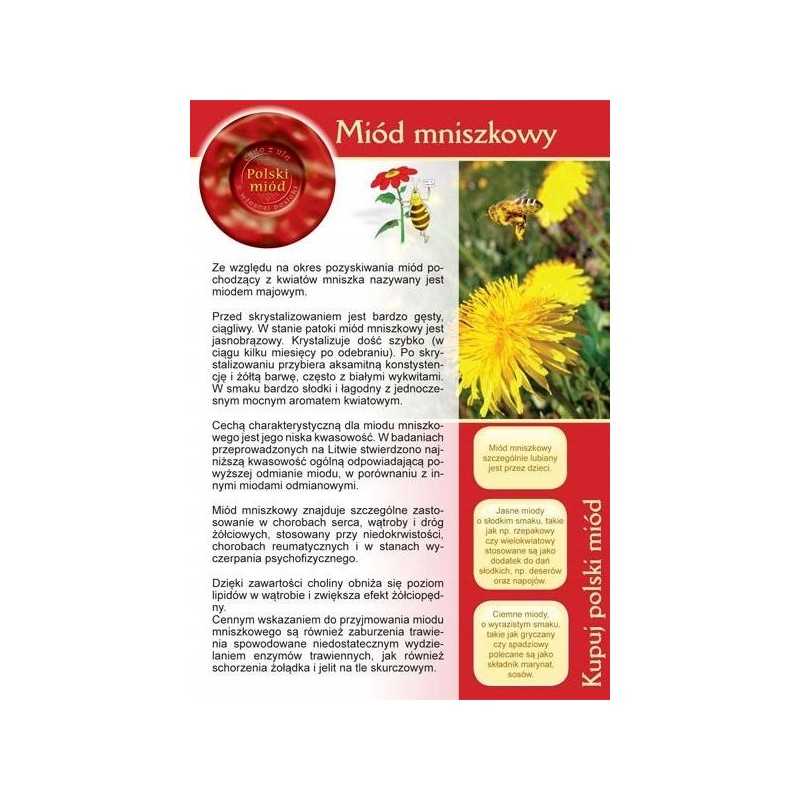 Siūlome informacinę brošiūrą - naujiena - kiaulpienių medus!