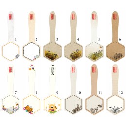 10 vnt 55x149mm stiklainio banderolė medaus banderolė