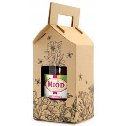 Dekoratyvinė dėžutė 1 stiklainiui 900 ml - raštas p1j