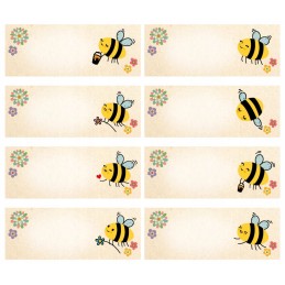 16 lipdukų 40ml stiklainiams, 60x23 spauda