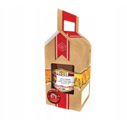 Dekoratyvinė dėžutė medaus indeliui 900ml - p1e dovanai/suvenyrui