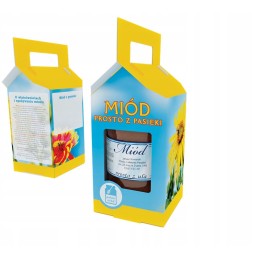 kartoninė dėžutė 1 stiklainiui 0,9l