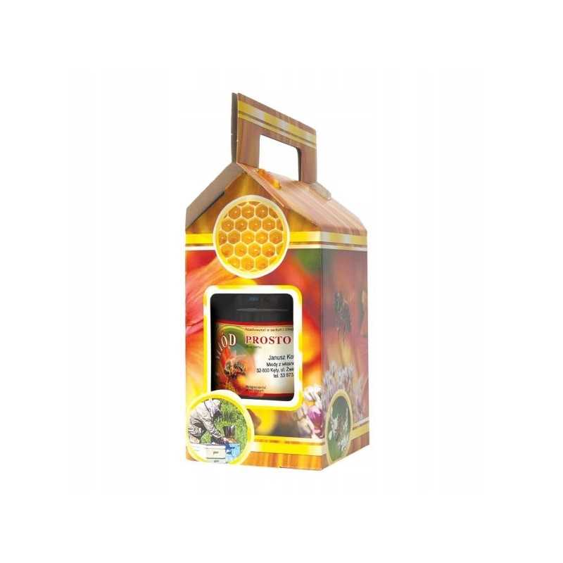 Medaus dekoratyvinė dėžutė, didelis dovanų indelis, p1b