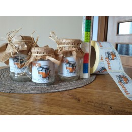 Lipdukų etiketės  10 vienetų 79x55 medui