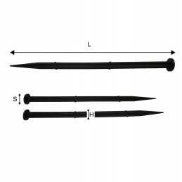 Agrotekstilės folijos inkarinis kaištis 24 cm - 100