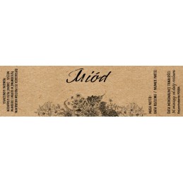 10 vnt 130x36 mažų stiklainių etiketės 200 ml medaus ekologiško stiliaus etiketė