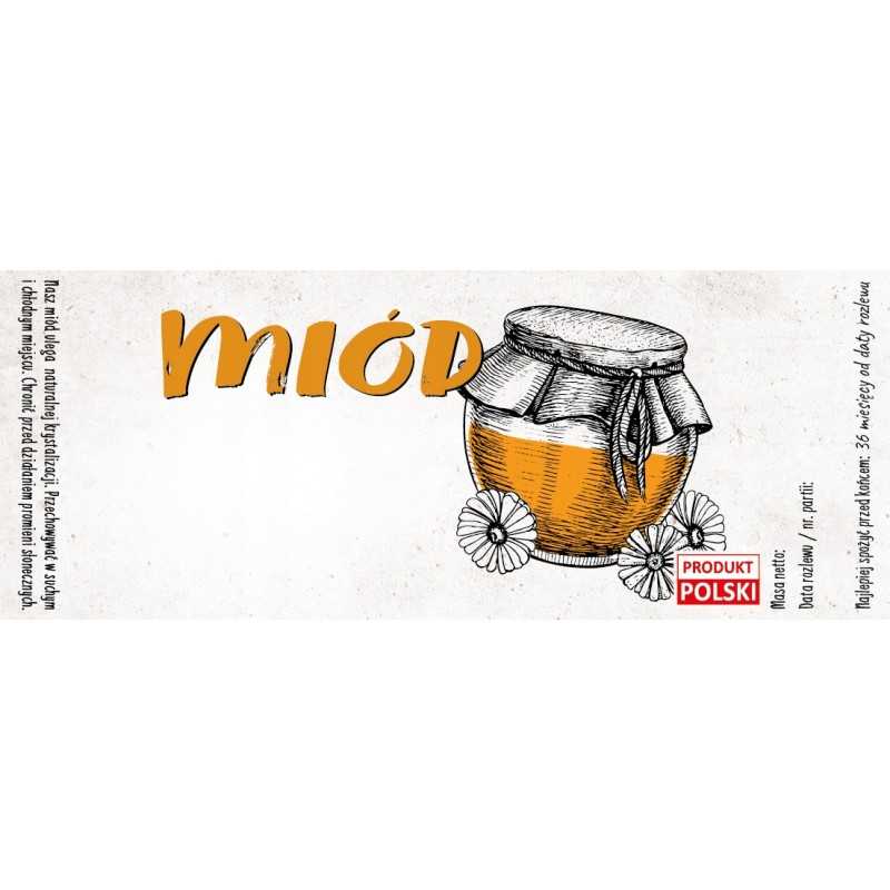 10 vnt / 140 mm x 55 mm medaus lipdukai tiesiai iš avilio