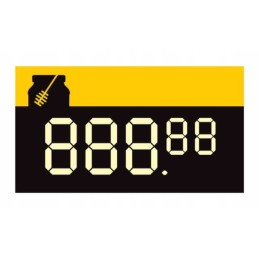 Mini kainų etiketės 45x25mm 100vnt - em23 raštas