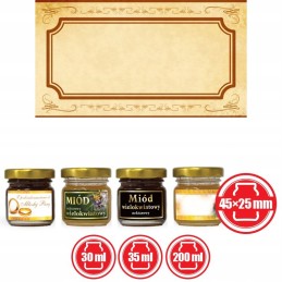 Mini universalios etiketės, 100 vnt - em22 raštas