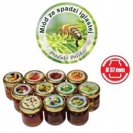 Mini apvalių lipčiaus etikečių pakuotė ø37